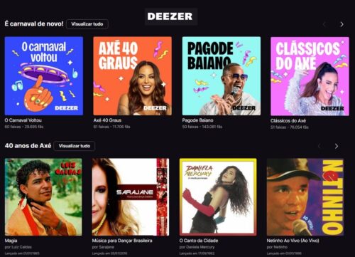 Deezer lança Canal de Carnaval com destaque para os 40 anos do Axé Music