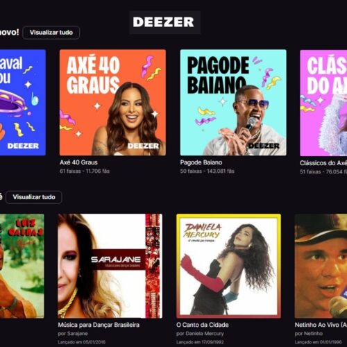 Deezer lança Canal de Carnaval com destaque para os 40 anos do Axé Music