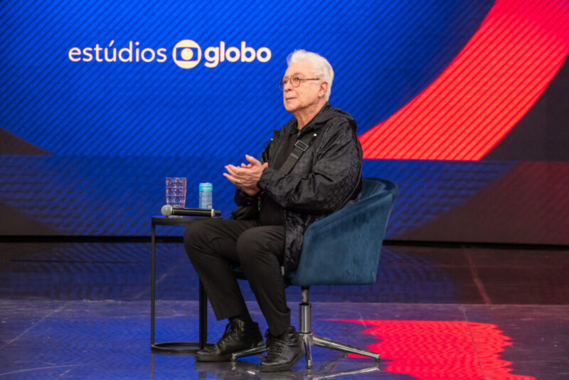 Aguinaldo Silva na Inauguração da Academia Estudios Globo.