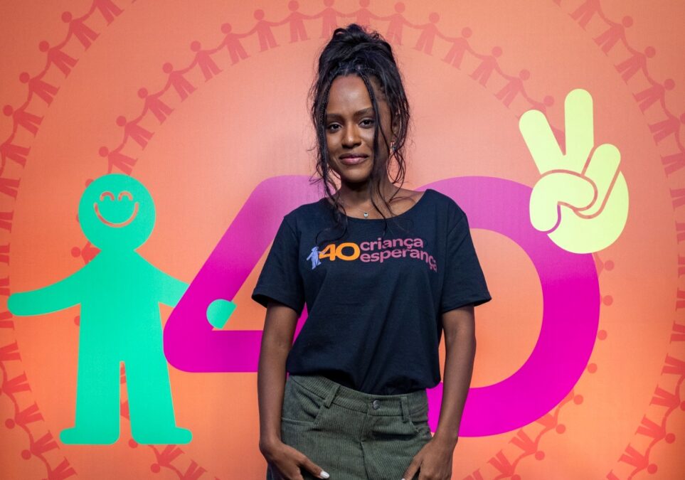 Duda Santos no Criança Esperança 2025.