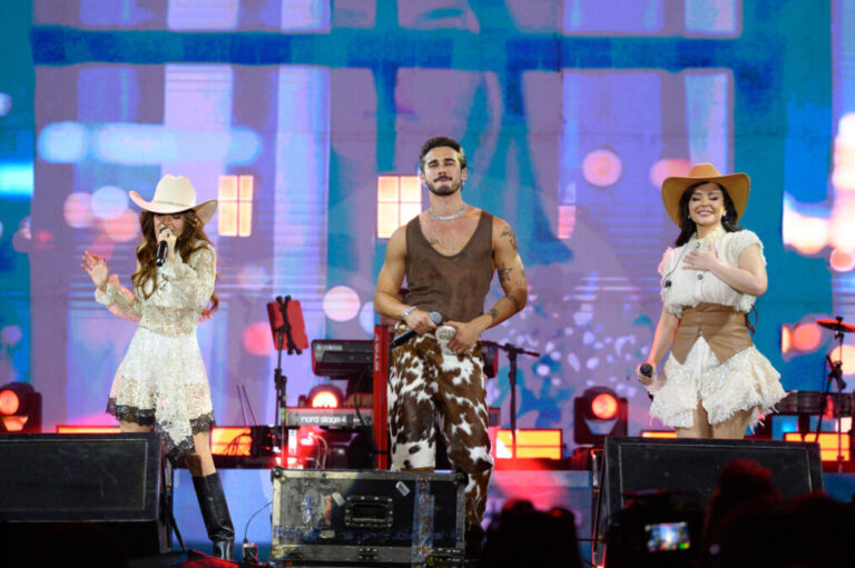 Filipe Bragança grava 'Coração Acelerado' em show de Maiara e Maraisa