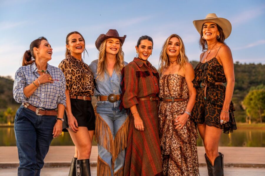 Andrea Mota, Cristal Lobo, Layla Monteiro, Rosely Tavares, Tana Lobo e Thaily Semensato, participantes do reality Poderosas do Cerrado.