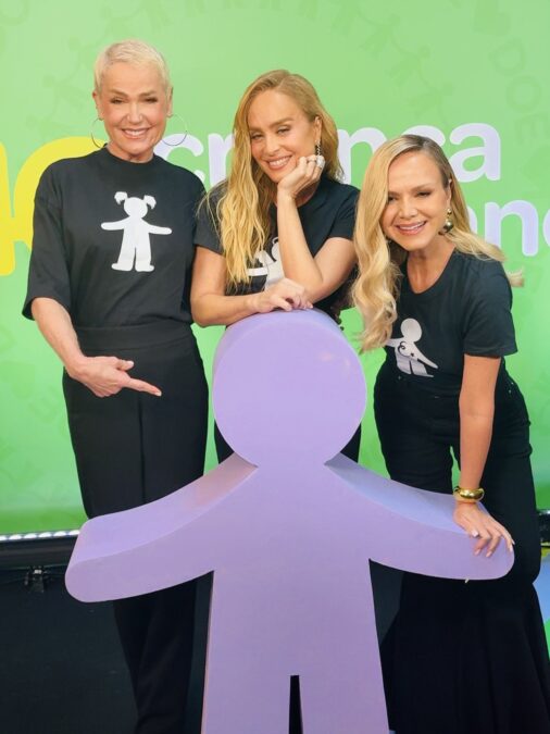 Xuxa Meneghel, Angélica e Eliana no Criança Esperança 2025.