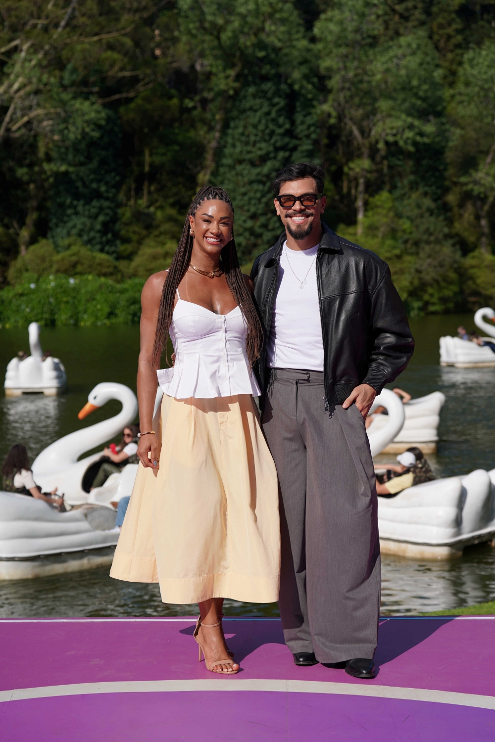 Aline Patriarca e Vinícius Nascimento no Caldeirão em Gramado