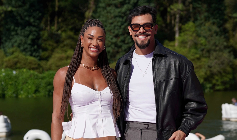 Aline Patriarca e Vinícius Nascimento no Caldeirão em Gramado.