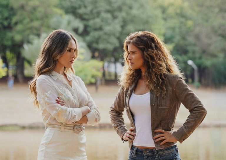 Isabelle Drummond (Naiane) e Isadora Cruz (Agrado) em 'Coração Acelerado'