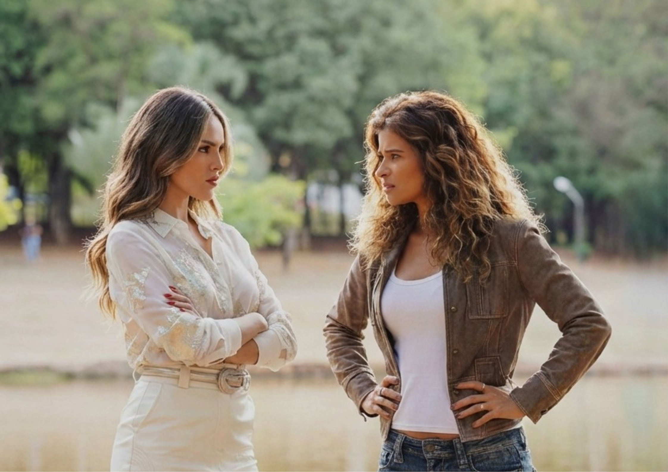 Isabelle Drummond (Naiane) e Isadora Cruz (Agrado) em 'Coração Acelerado'