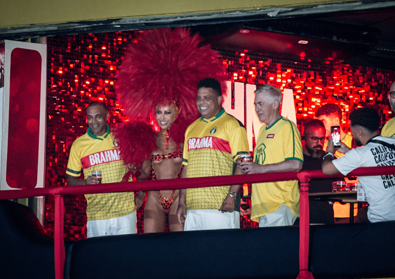 Denilson, Sabrina Sato, Ronaldo e Carlo Ancelotti