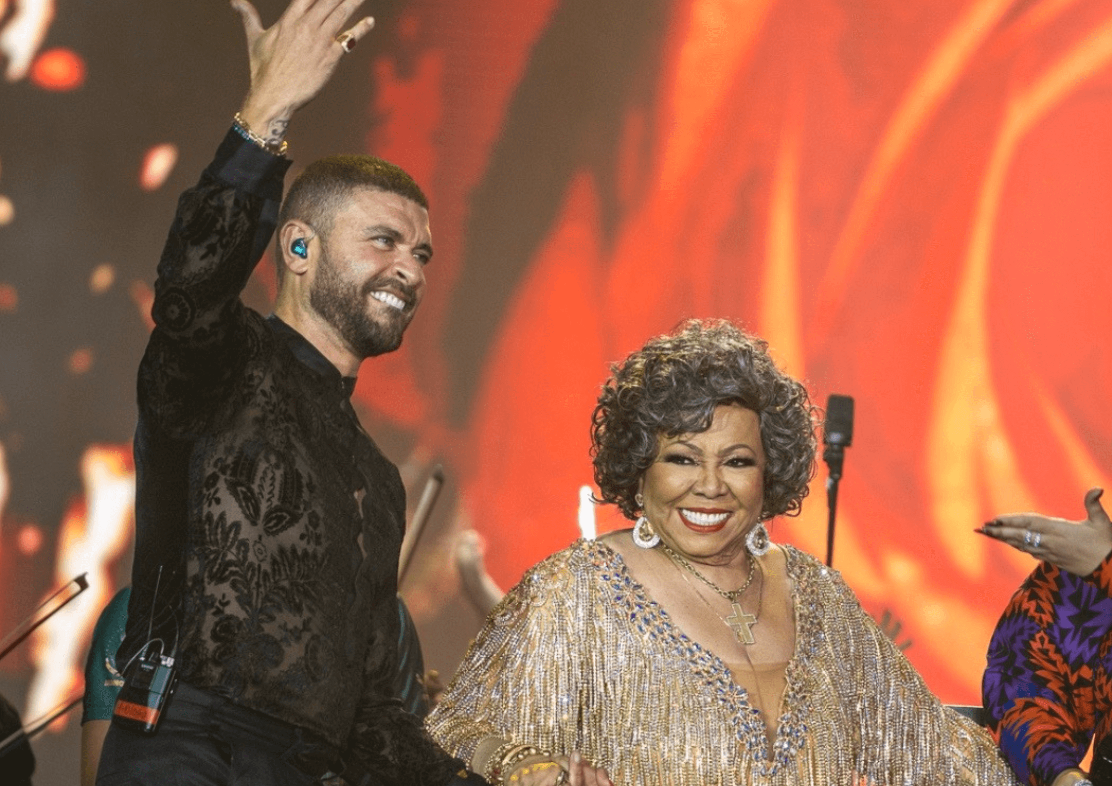 Diogo Nogueira convida Alcione para participar de seu show "Infinito Samba" no Rio de Janeiro