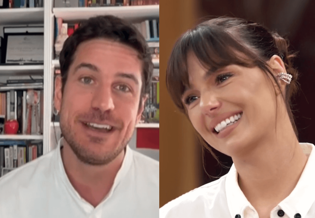 Isis Valverde se emociona com Marco Pigossi.