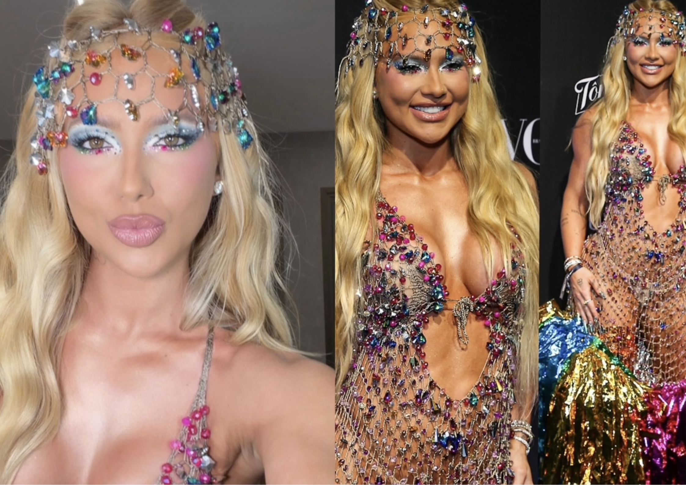 Virginia Fonseca surge com cabelos iluminados no Baile da Vogue 2026