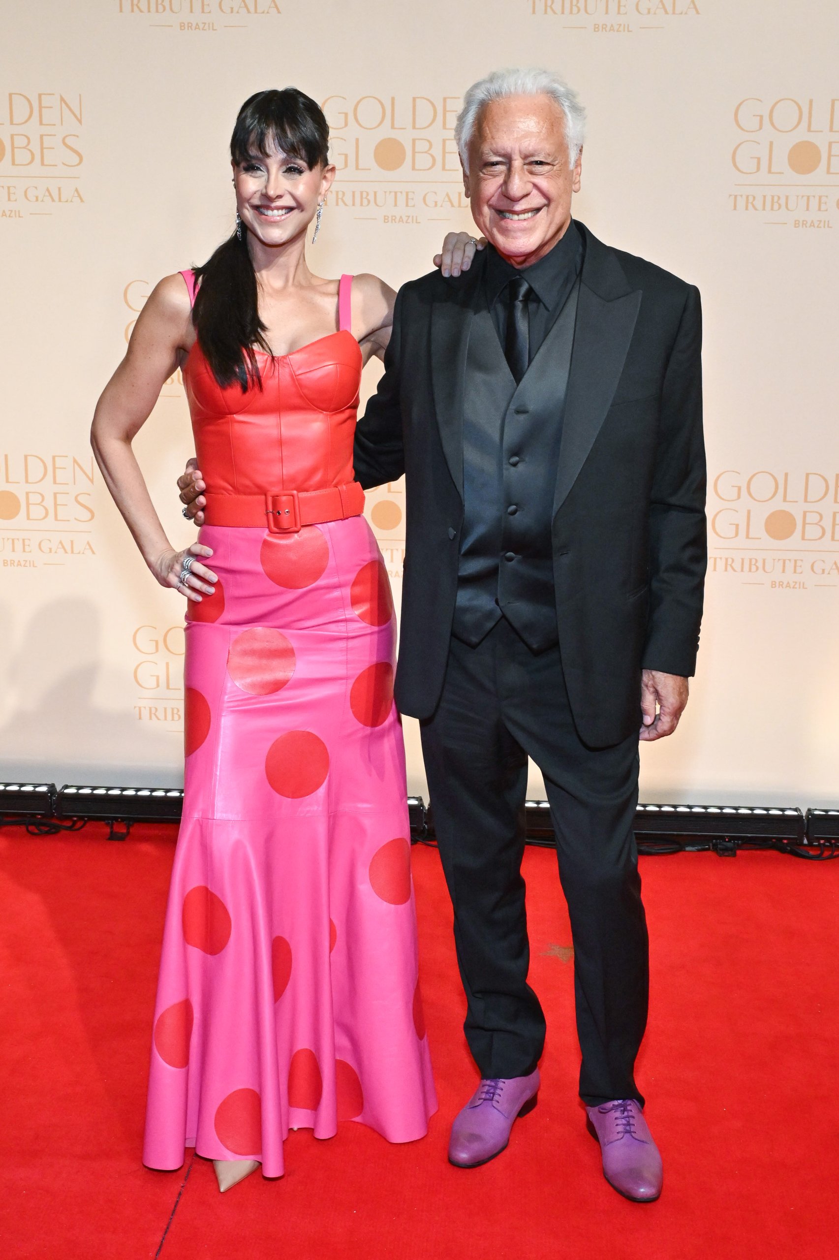 Antonio Fagundes e Alexandra Martins no Golden Globes.
