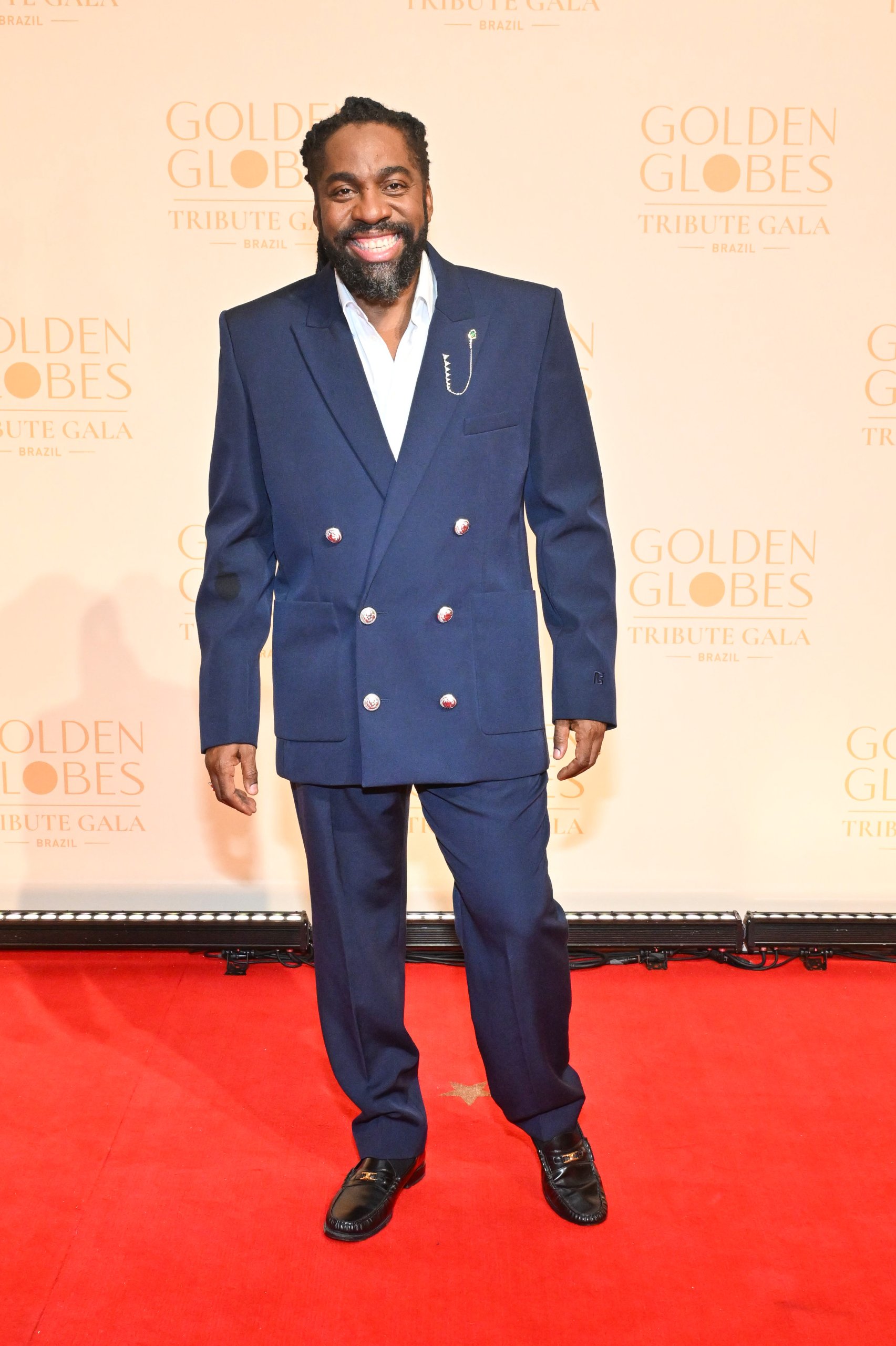 Lázaro Ramos no Golden Globes Tribute Gala Brazil.