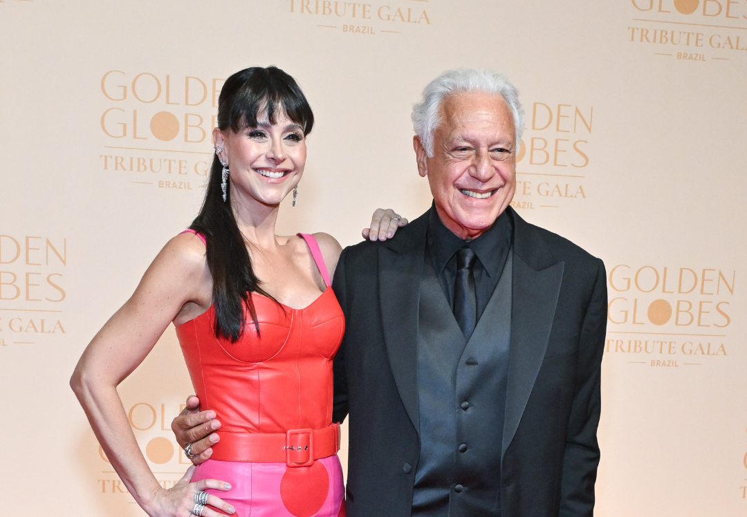 Antonio Fagundes e Alexandra Martins no Golden Globes