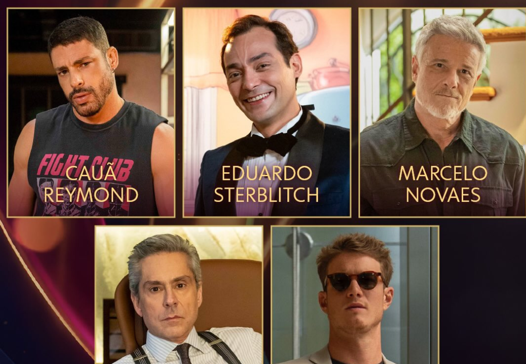 Cauã Reymond, Alexandre Nero e Marcello Novaes, Pedro Novaes e Eduardo Sterblich disputam Melhores do Ano 2025 na categoria Ator Coadjuvante.