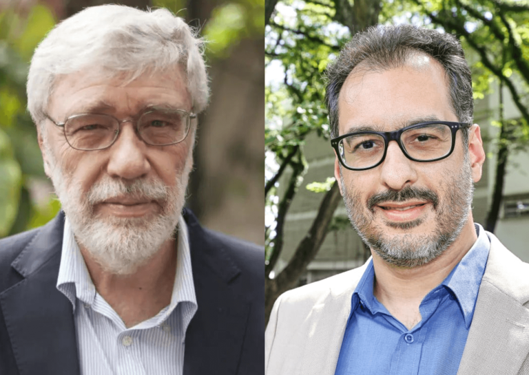 Leonardo Trevisan, professor da ESPM, e Felipe Loureiro, vice-diretor do Instituto de Relações Internacionais da USP