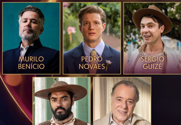 Murilo Benício, Tony Ramos, Pedro Novaes, Thomas Aquino e Sergio Guizé disputam o Melhores do Ano 2025 na categoria Ator do Ano.
