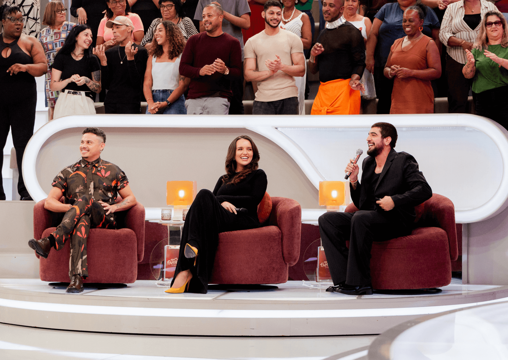 Nattan, Rafa Kalimann e Silvero Pereira são os jurados da semana no 'Em Família com Eliana'