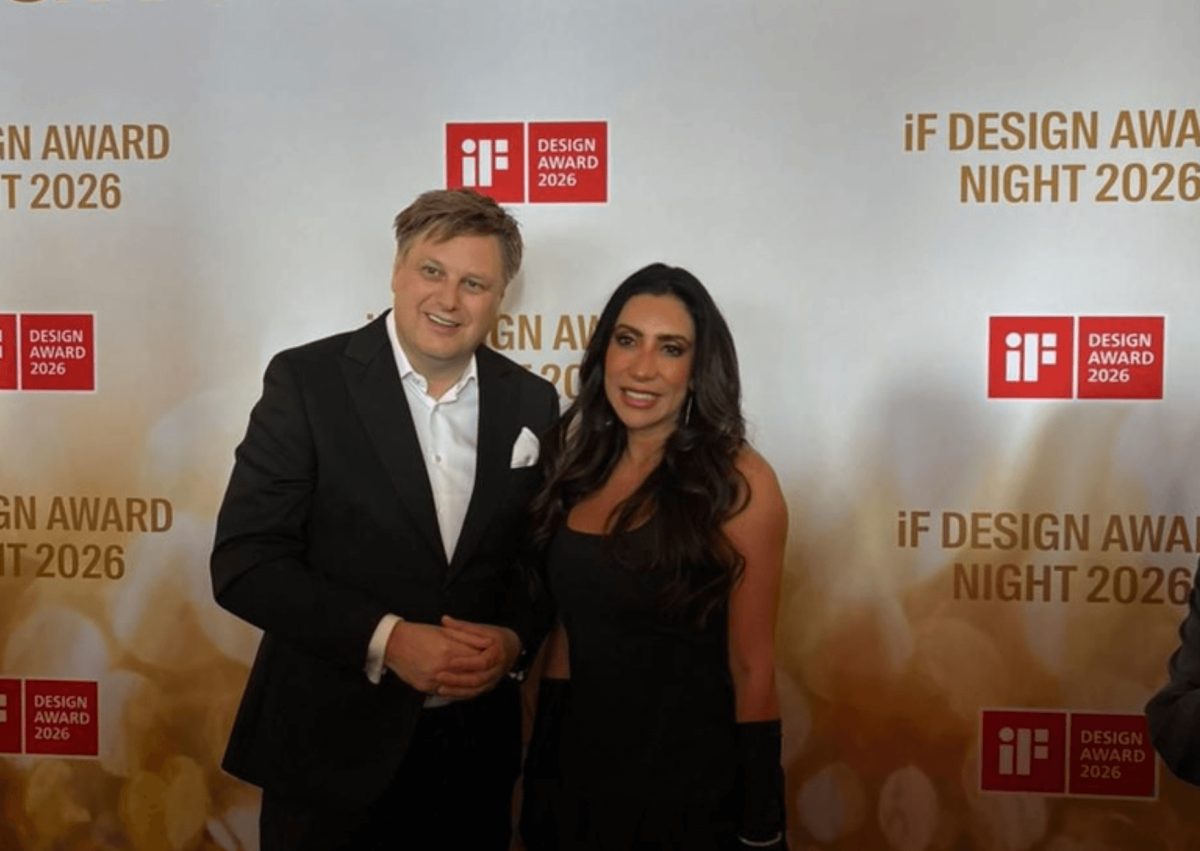 Mariana Amaral celebra em Berlim múltiplos prêmios da itens no iF Design Award 2026