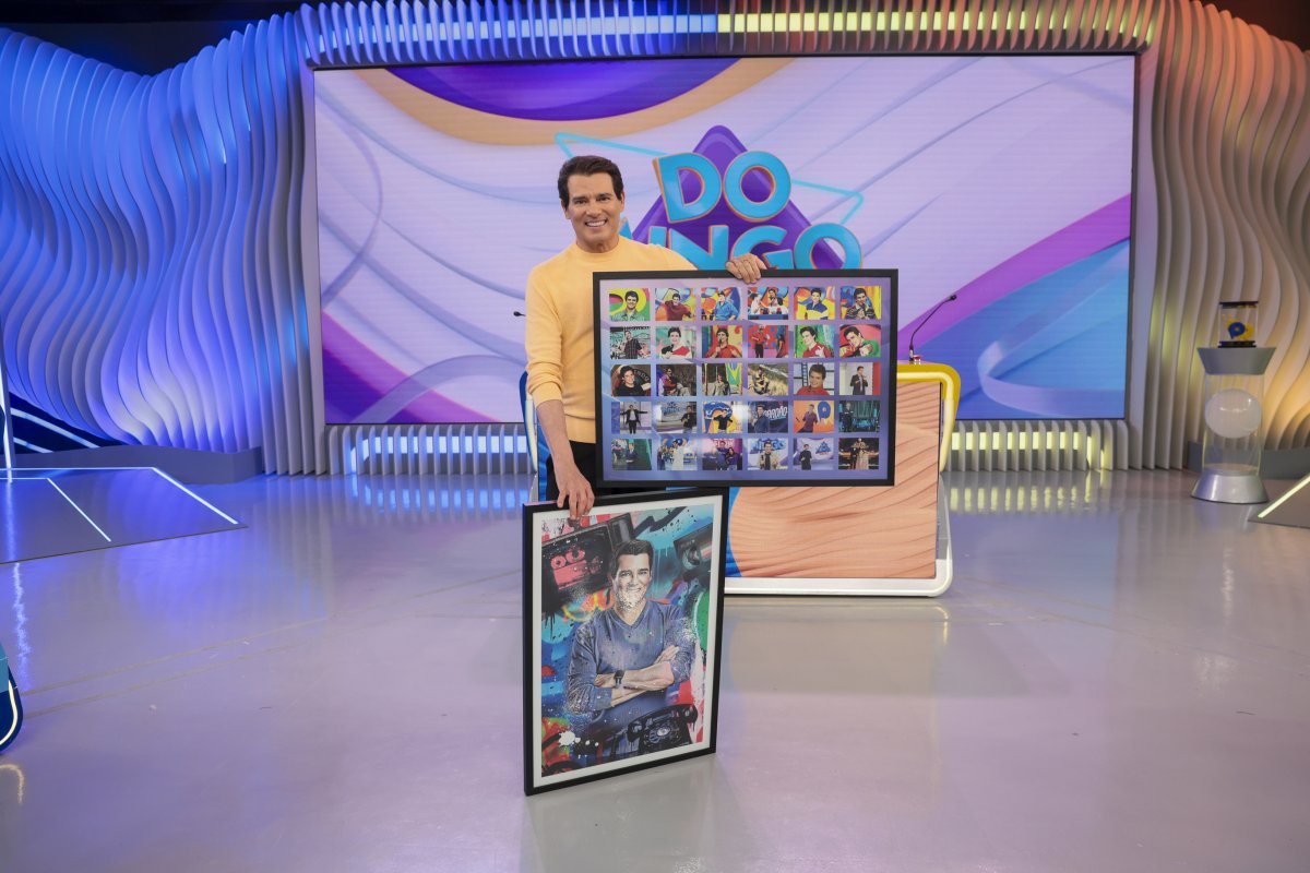 Celso Portiolli chora no SBT com homenagem e áudio de Silvio Santos.