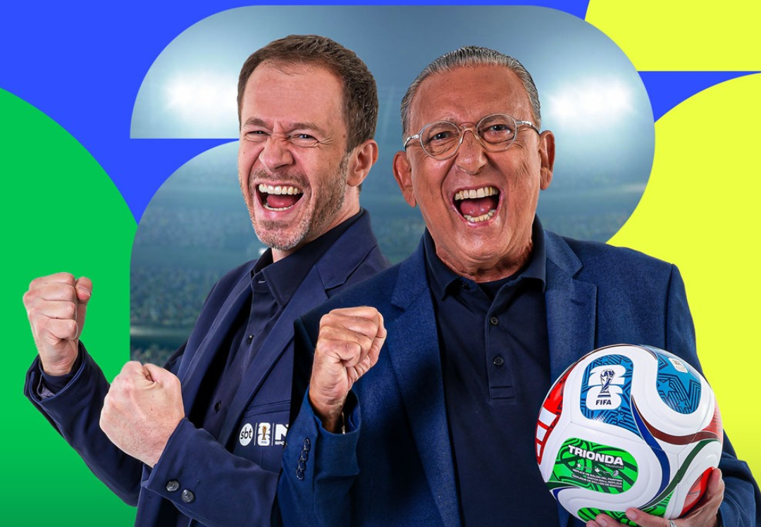 Com Galvão Bueno e Tiago Leifert SBT terá esportivo diário na Copa do Mundo!
