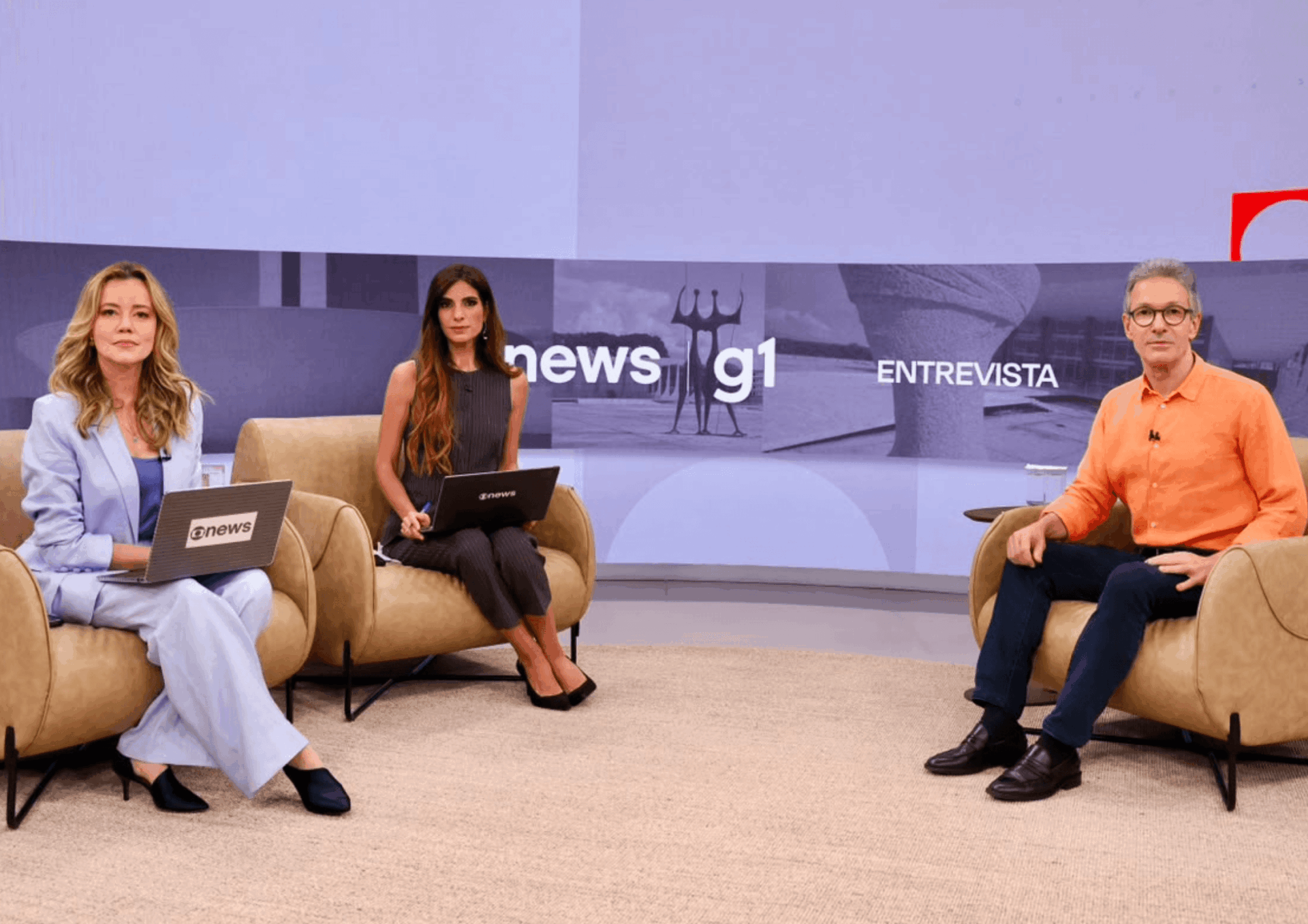 Pré-candidato Romeu Zema  participa de sabatina na GloboNews e no g1 hoje