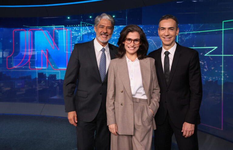 Renata Vasconcellos e César Tralli comandam sabatinas após o ‘Jornal Nacional’.