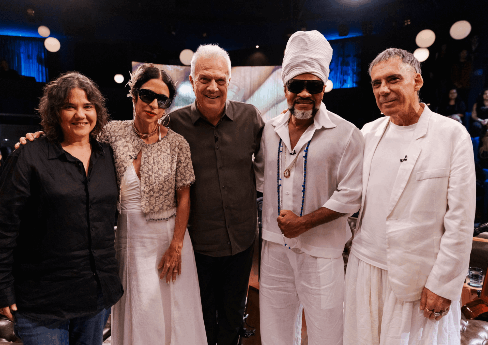 Dora Jobim, Marisa Monte, Pedro Bial, Carlinhos Brown e Arnaldo Antunes