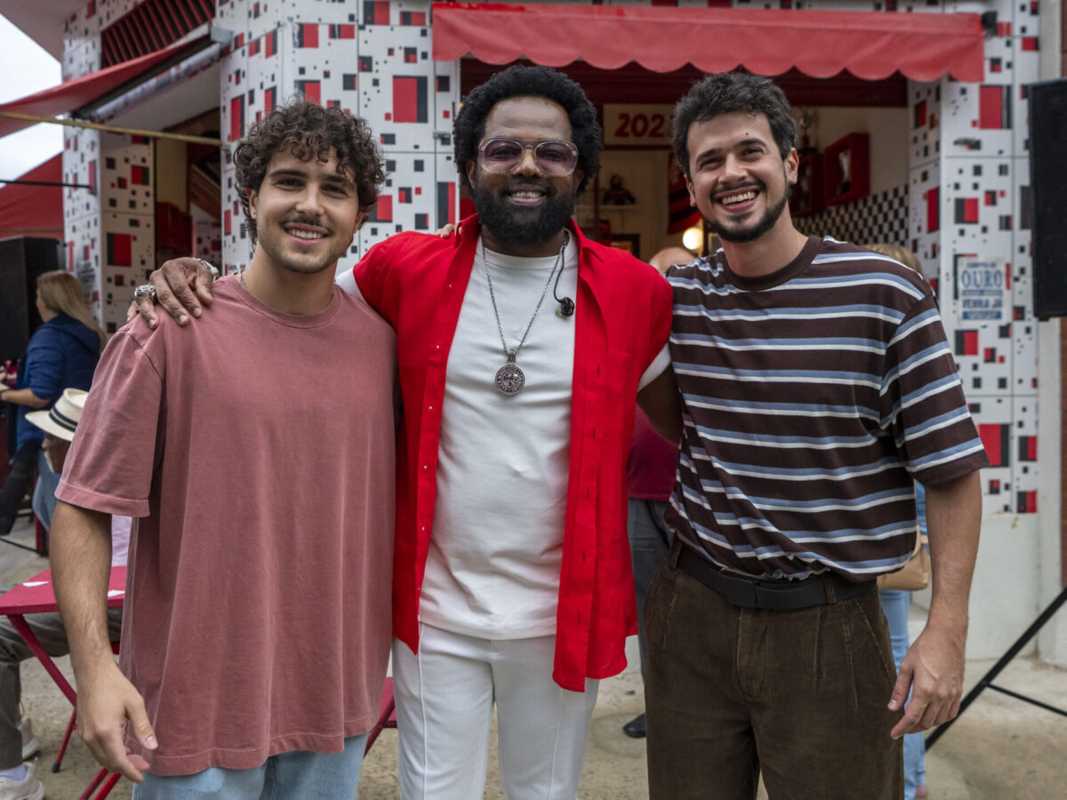 Maike (Igor Jansen), Xande de Pilares e Toy (Rodrigo Lelis) em 'Por Você'.