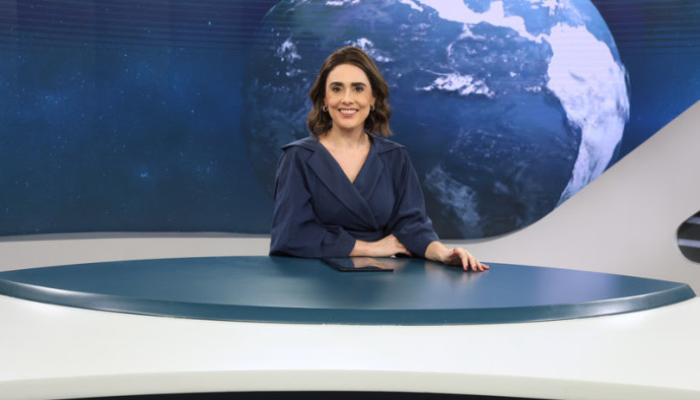 Rita Lisauskas, apresentadora do Jornal da Cultura