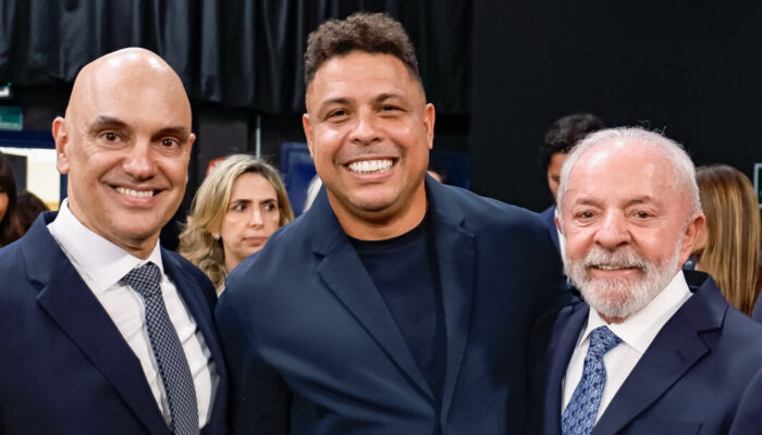 Lançamento do SBT News reúne Lula, Ronaldo e Alexandre Moraes