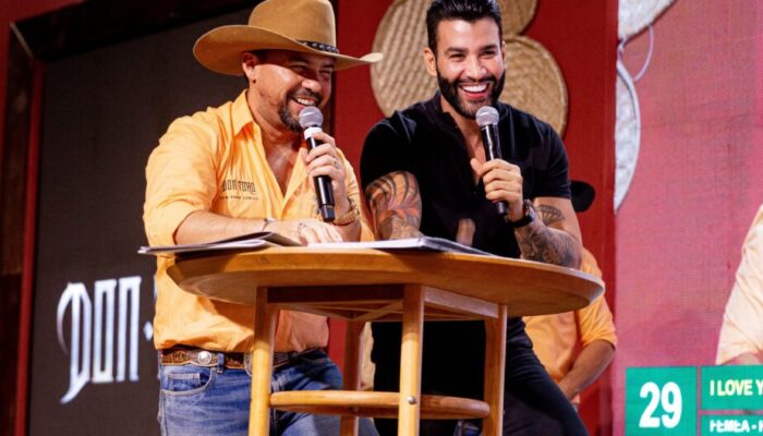 Xand Avião e Gusttavo Lima no "Leilão Inevitável